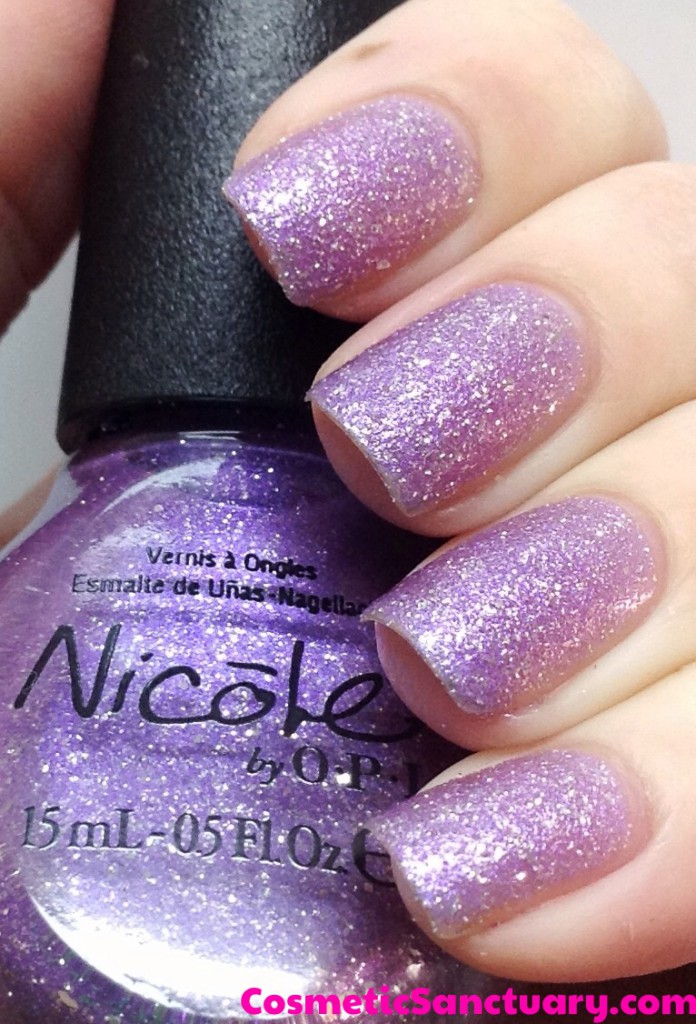 NAILS, Purple Glitter Gradient with Nicole by OPI, Cosmetic Proof