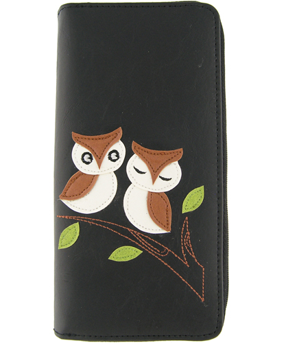Owl Cell Phone Wallet by Lavishy Blue