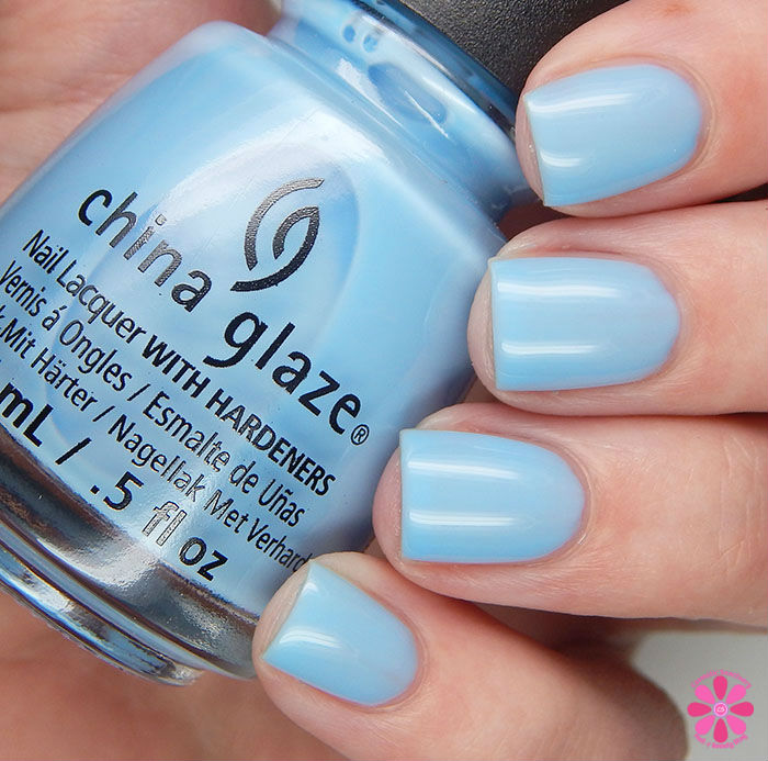 china glaze light blue nail polish