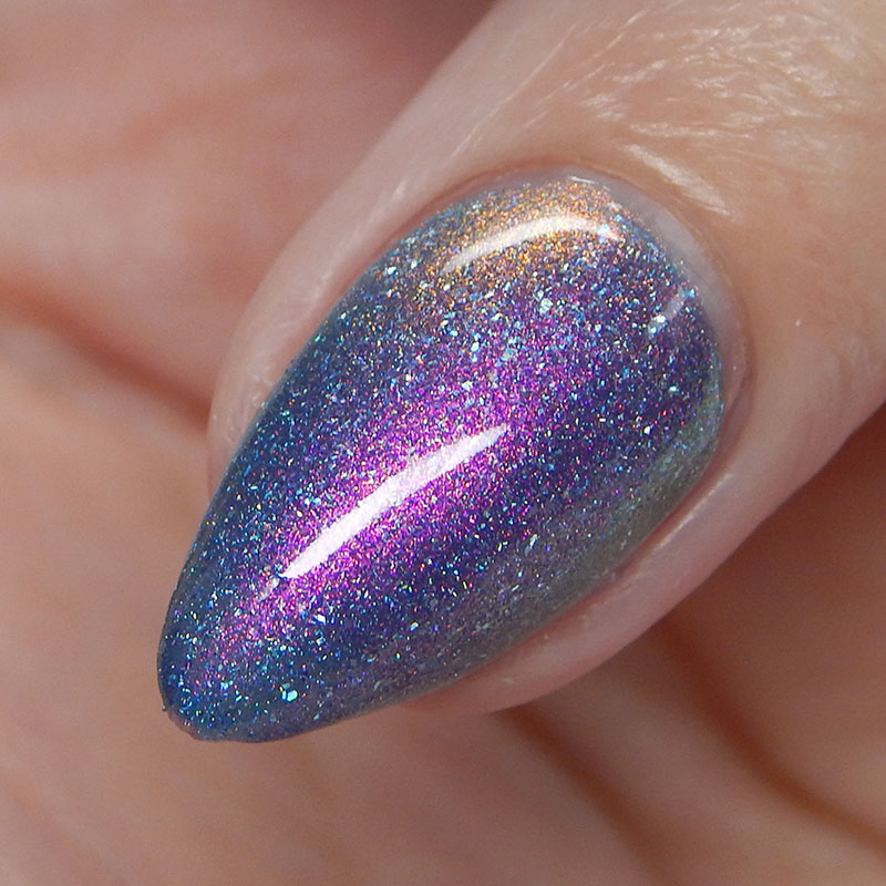 Speaks To You Long Square Purple Glitter Press On Nails – RainyRoses